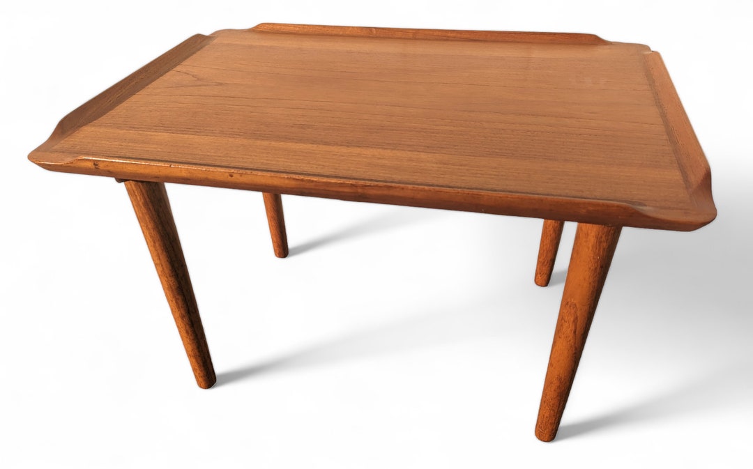 Mid Century Danish Modern Side Table by Poul Jensen - Etsy