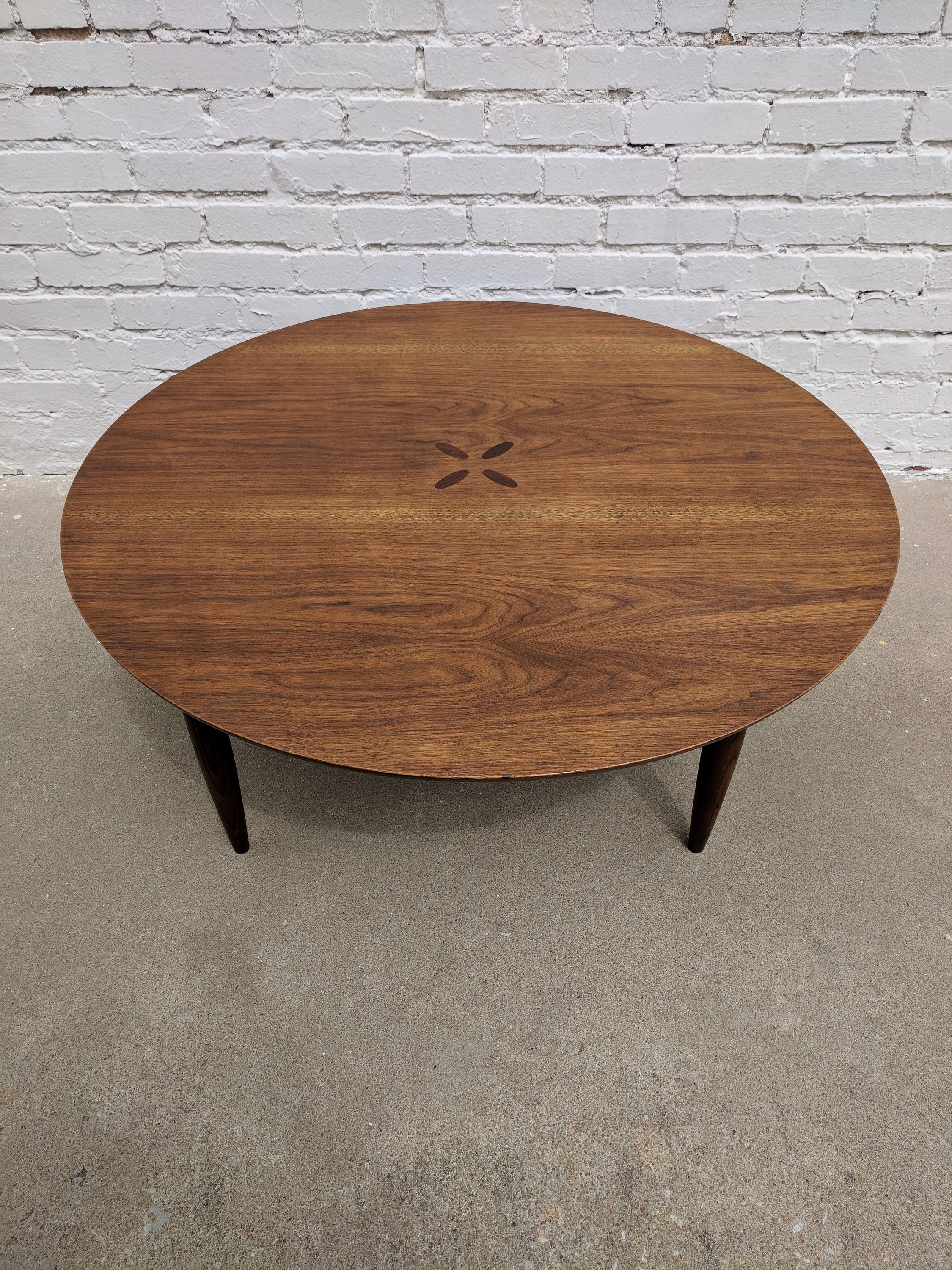 Mid Century Modern Bassett Style Walnut Coffee Table with Etsy