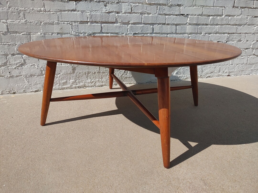 Mid Century Modern Willett Solid Cherry Coffee Table Etsy