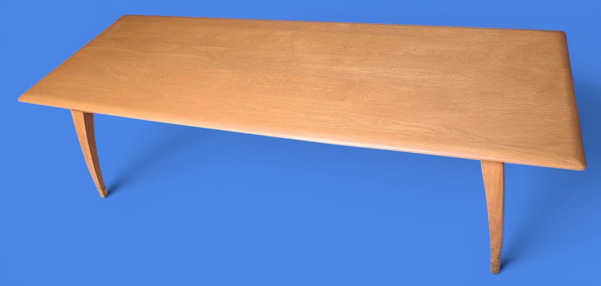 Mid Century Modern Heywood Wakefield Solid Birch Coffee Table - Etsy