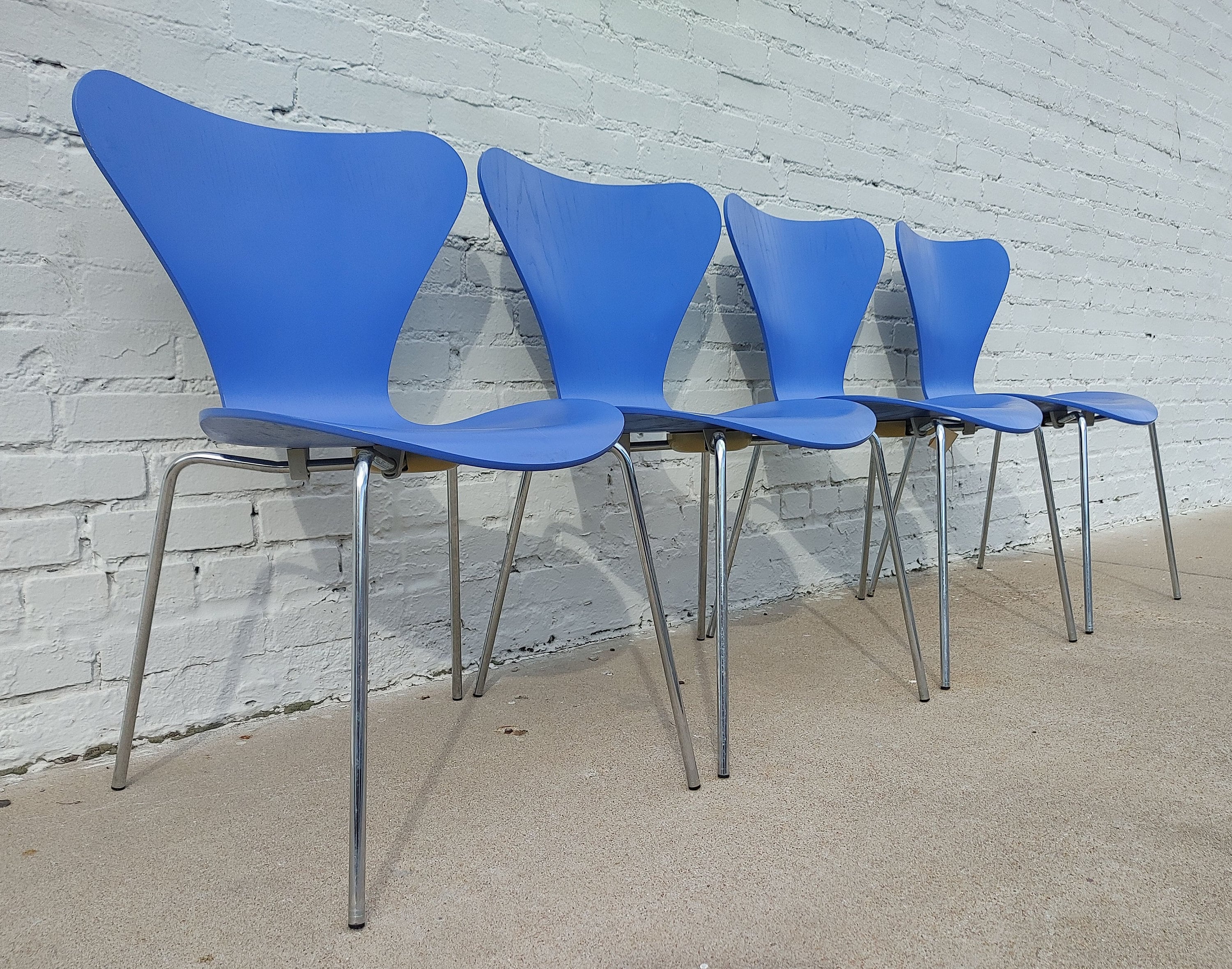 Mid Century Danish Modern Fritz Hansen Series 7 Chairs - Etsy