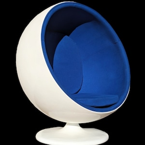 Mid Century Modern Eero Aarnio Inspired Ball Chair image 1
