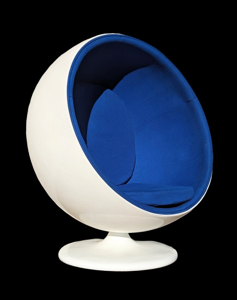 Mid Century Modern Eero Aarnio Inspired Ball Chair image 1