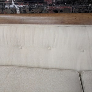 Mid Century Modern Drexel Walnut Trim Sofa image 6