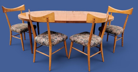 Mid Century Modern Paul Mccobb Table and Bowtie Chairs - Etsy
