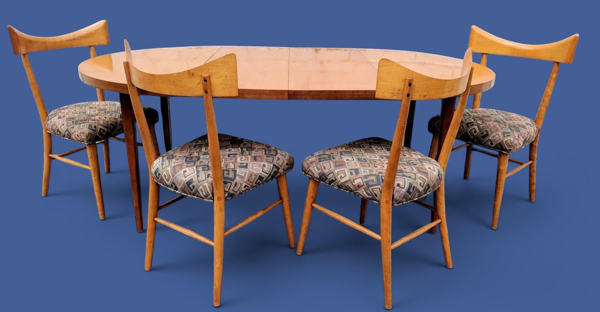 Mid Century Modern Paul Mccobb Table and Bowtie Chairs - Etsy