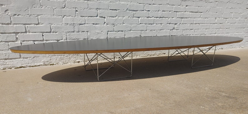 Mid Century Modern Herman Miller Elliptical Coffee Table image 2