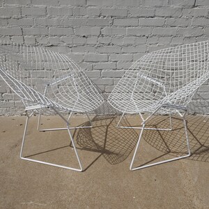 Mid Century Modern Bertoia Wire Diamond Chairs image 6