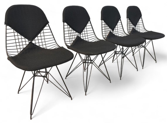 Mid Century Modern Herman Miller Eiffel Wire Chairs - Etsy Mid Century Modern Herman Miller Eiffel Wire Chairs - Etsy