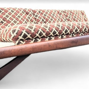 Mid Century Modern Adrian Pearsall Tavertine Side Table Boomerang Leg Sofa