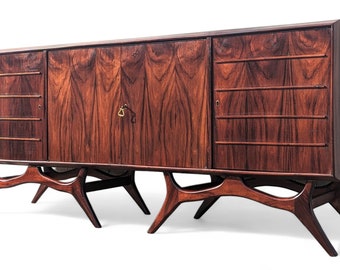 Mid Century Italian Modern Rosewood Cabinet