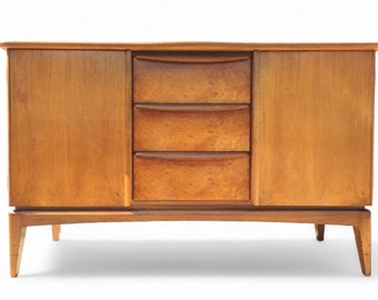 Mid Century Modern McIntosh Teak and Burl Credenza