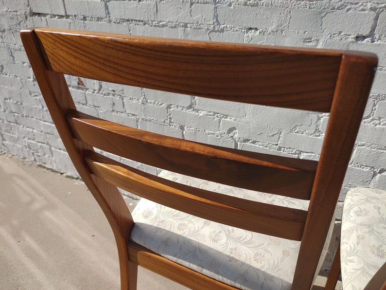 Mid Century Modern Teak English Dining Chairs image 4