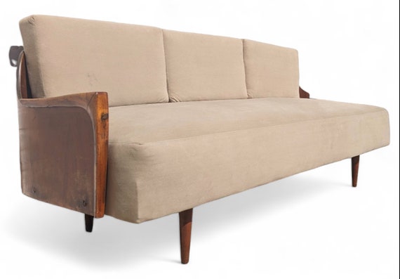 Mid Century Modern Danish Inspired Bentwood Sofa Etsy UK