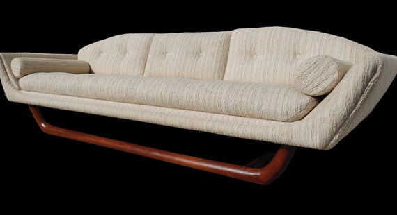 Mid Century Modern Gondola Sofa in Manner of Adrian Pearsall Etsy UK