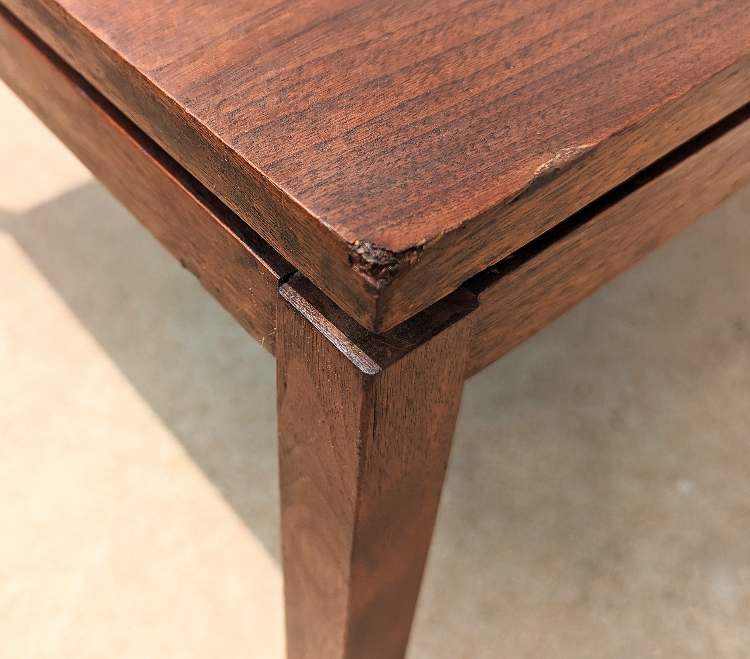 Mid Century Modern Jens Risom Larger Side Table - Etsy