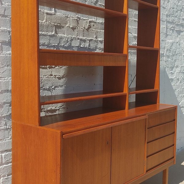 Mid Century Danish Modern Teak Bookcase