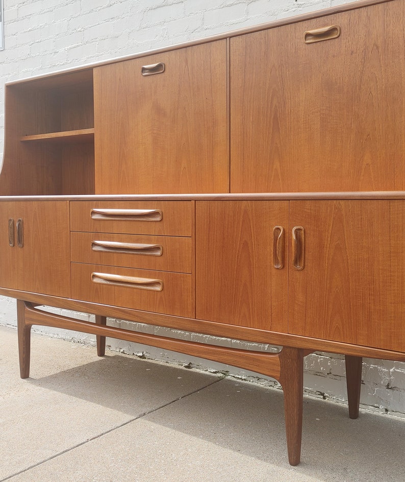 Mid Century English Modern G Plan Teak Hutch image 3