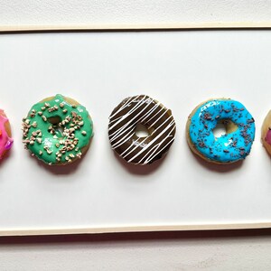 Resin Donut Wall Art, Donut Painting, Pop Art Popsicles, Realistic
