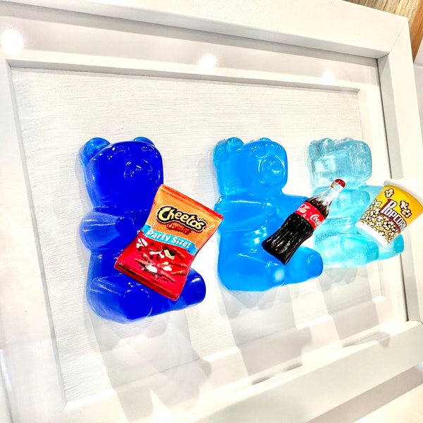 Resin Gummy Bear Wall Art, Snack, Pop Art
