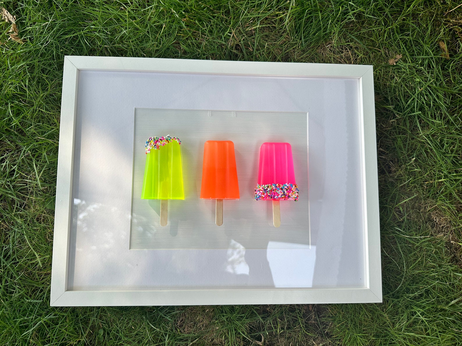 Resin Popsicle Wall Art Popsicle Painting Pop Art Popsicles Etsy