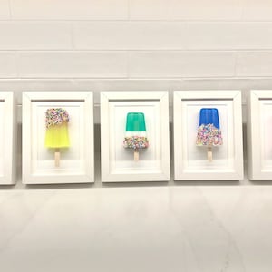 Resin Popsicle Wall Art, Popsicle Painting, Pop Art Popsicle