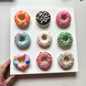 Resin Donut Donut Wall Art Sprinkles 3d Art - Etsy