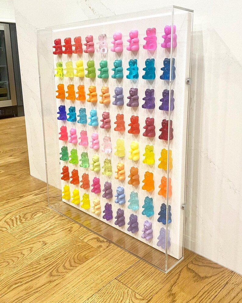 30 Pcs Translucent Thumb Tacks Colorful Gummy Bears Push Pins Decorative Bear Thumbtacks For