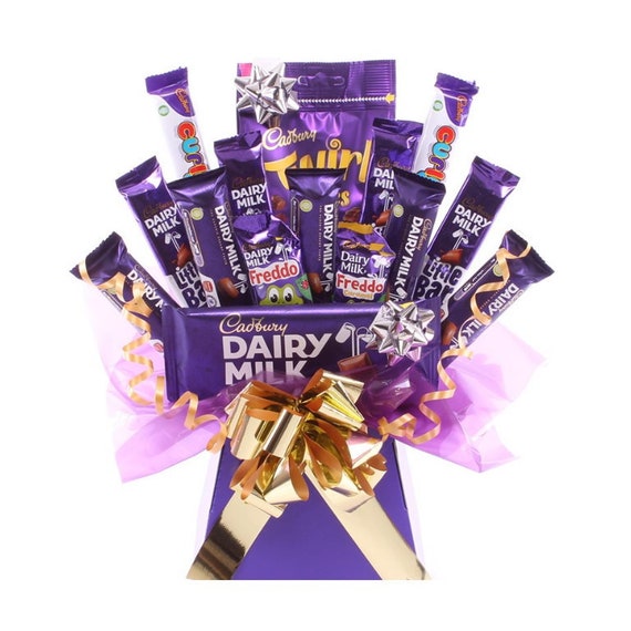 Cadbury Dairy Milk Chocolate Bouquet BARRAS DE TAMAÑO COMPLETO Etsy