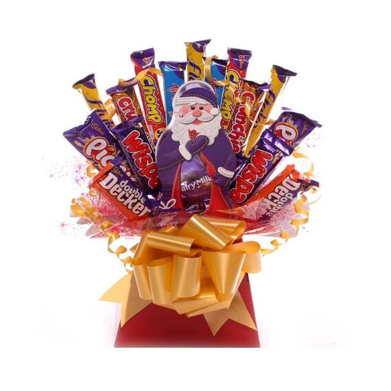 Cadbury Christmas Chocolate Bouquet Christmas Gift Idea Etsy