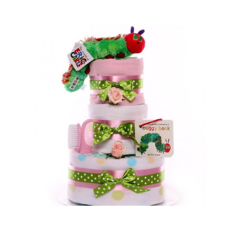 hungry caterpillar nappy cake
