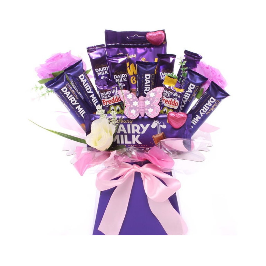 Cadbury Dairy Milk Chocolate Bouquet With Butterfly, Fantastic