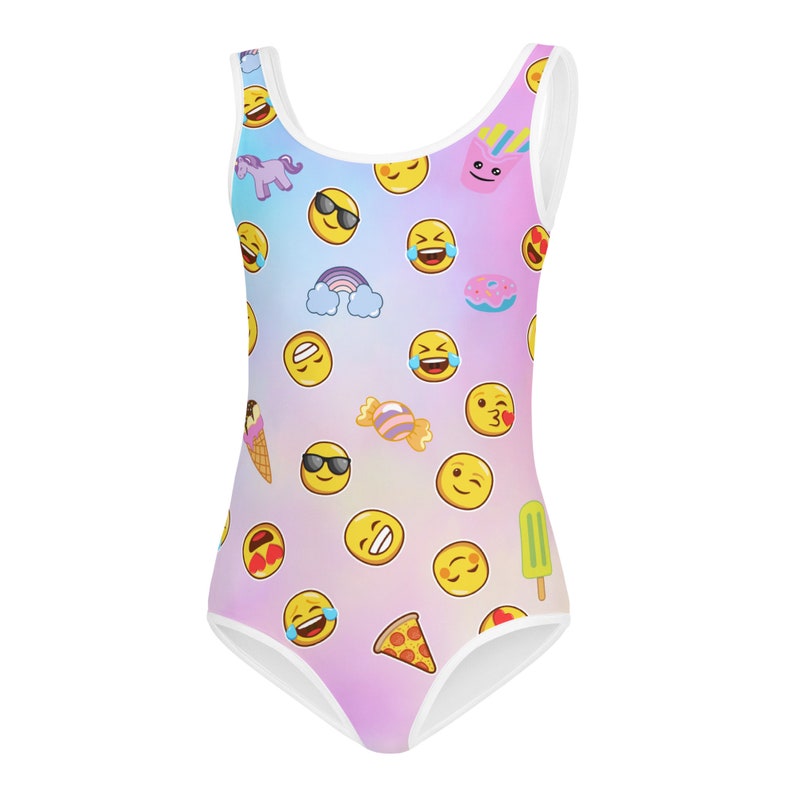 Emoji Swimsuit, Toddler Emoji Bathing Suit, Cool Bathing Suit, Beach