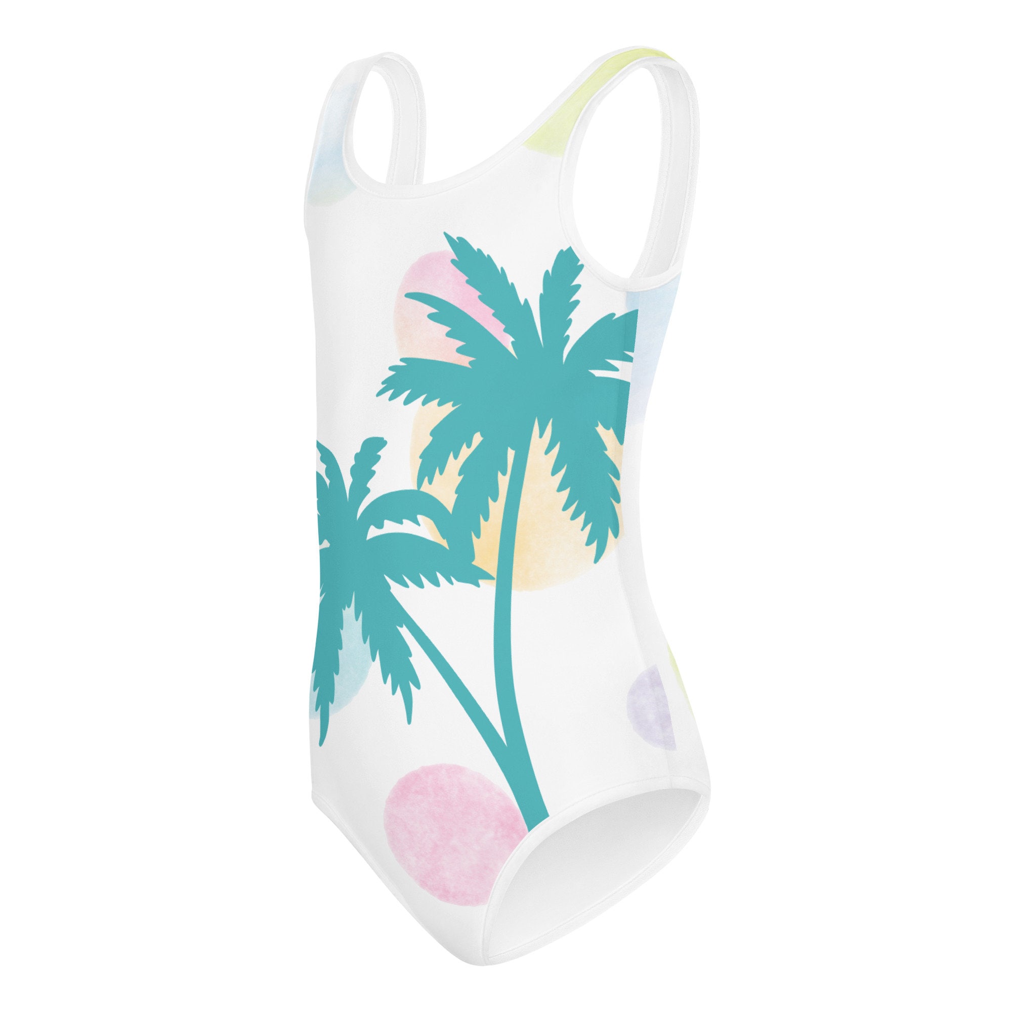 Palm Tree Swimsuit/ Toddler Palm Tree Bathing Suit/ Girls Palm Tree One ...