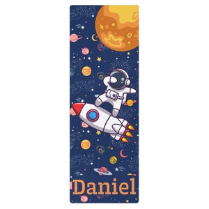 Kids Yoga Mat,Outerspace Yoga/Exercise Mat,Personalized Yoga Mat,Boy Yoga Mat,Custom Karate Exercise/Fitness Mat,Workout Mat,Custom Yogi Mat