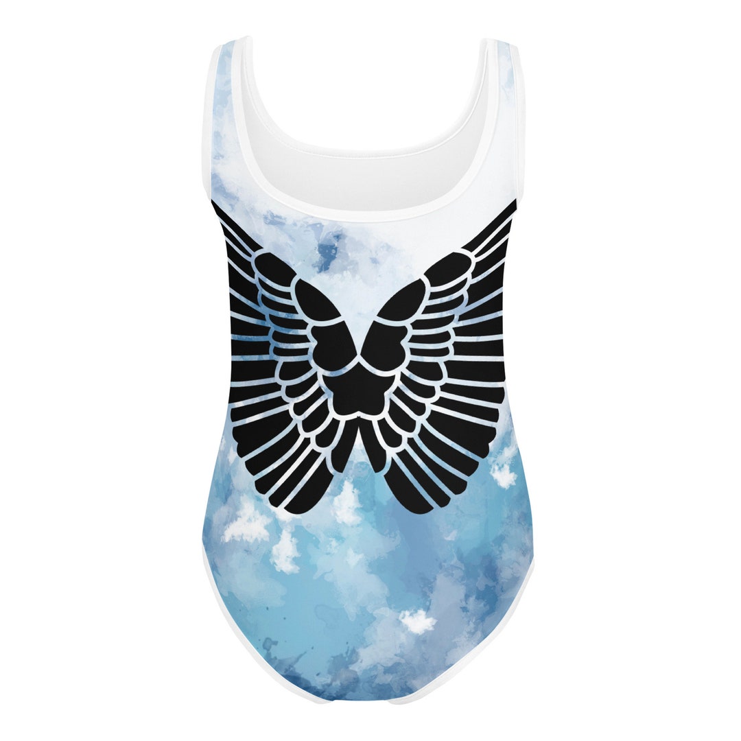 Angel Wing Bathing Suit, Girls One Piece Swimsuit, Angel Wings, Girls