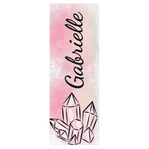 Kids Yoga Mat, Crystal Yoga/ Pilates Exercise Mat, Personalized Yoga Mat, Girls Dance Mat, Custom Gymnastics, Fitness Mat,Custom Workout Mat