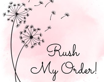 Rush My Order/ Rush order for Personalized Laser Cut Sign