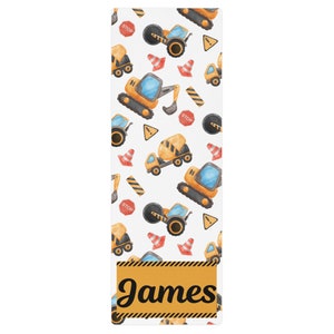 Esterilla de yoga para niños, esterilla de yoga o ejercicio para vehículos de construcción, esterilla de yoga personalizada, esterilla de ejercicio o fitness personalizada, esterilla de juego, esterilla de yoga personalizada