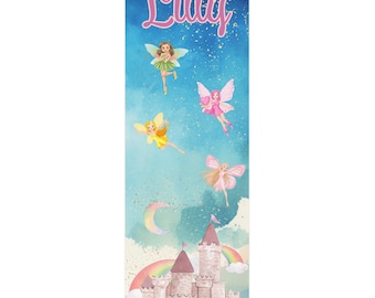 Kids Yoga Mat, Fairy Yoga/ Pilates Exercise Mat, Personalized Yoga Mat, Girls Dance Mat, Custom Gymnastics Mat, Fitness Mat, Exercise Mat