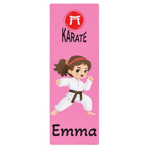 Kids Yoga Mat, Girls Karate Yoga/ Exercise Mat, Personalized Yoga Mat,Play Mat,Girls Dance Mat,Custom Gymnastics,Fitness Mat,Custom Yogi Mat