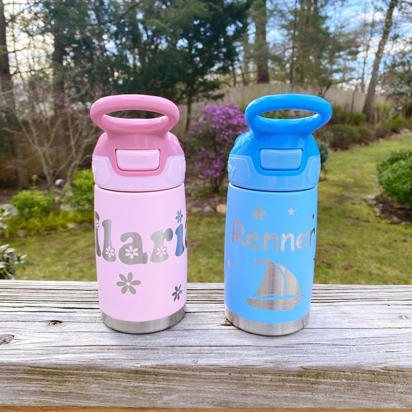 Personalized Insulated Kids Water Bottles Etsy