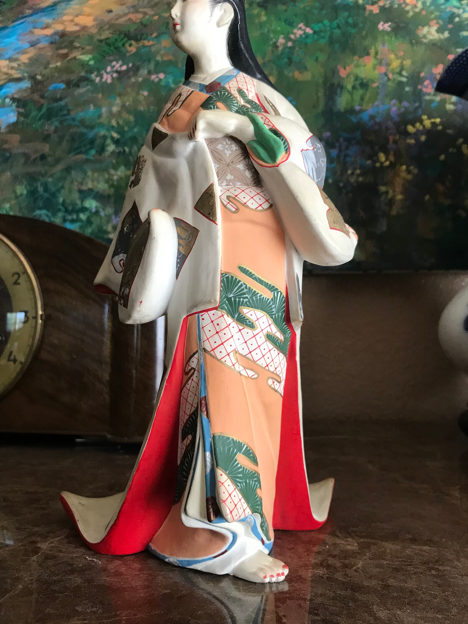 Vintage Rare Japanese Hakata Urasaki Geisha Clay Doll Washable Etsy