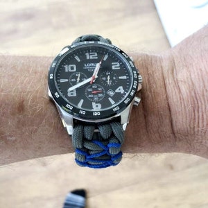 Paracord horlogebandje met gesp, horlogeband, horlogearmband, militaire horlogeband, horlogeaccessoires, herensieraden cadeau voor mannen, herencadeau
