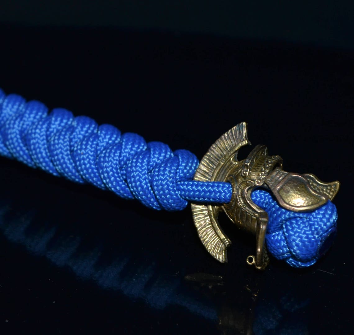 Knife lanyard Paracord knife/axe lanyard with brass bead Etsy