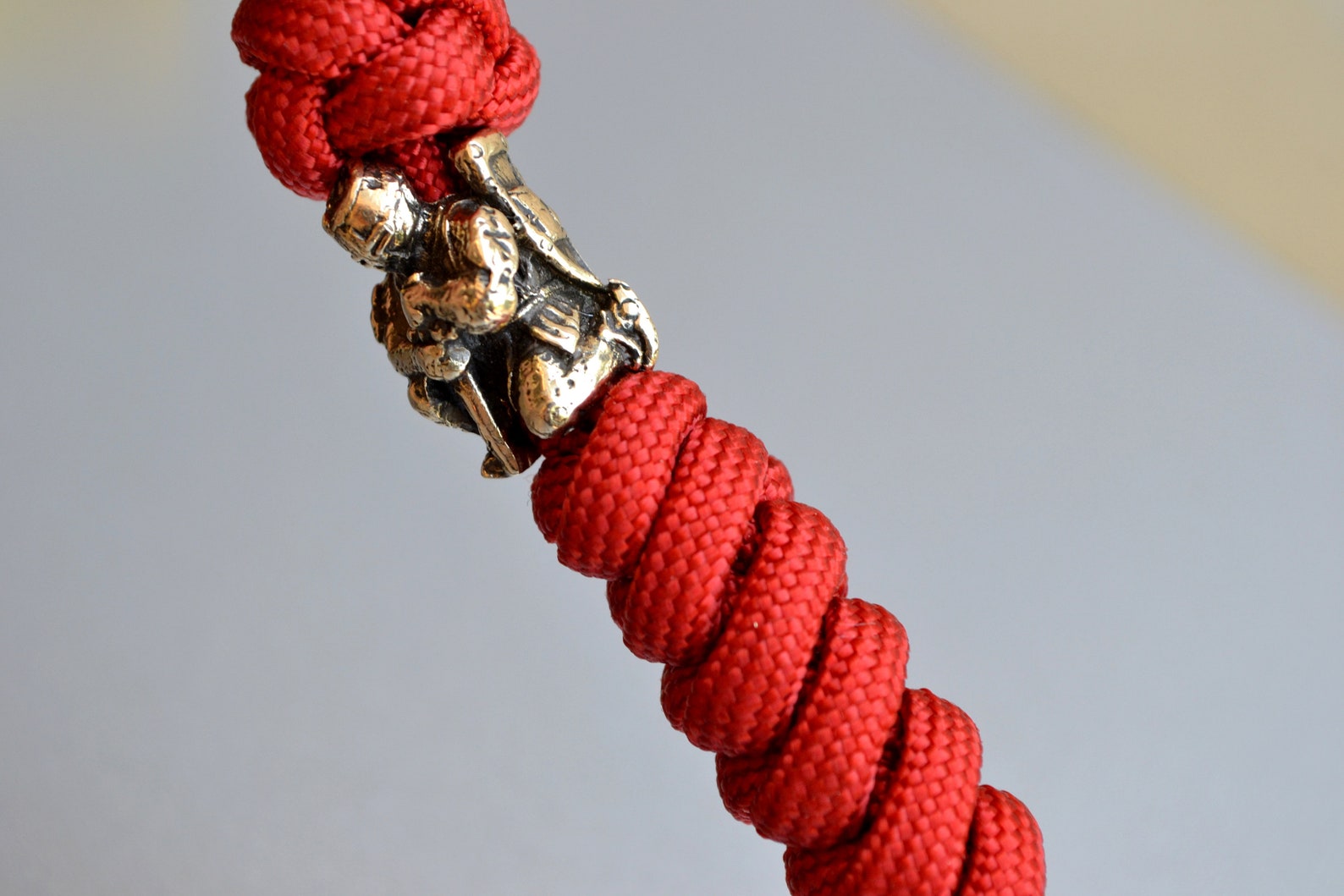 Men Key Chain With Templar Brass Bead Paracord Key Fob With Etsy
