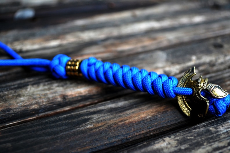 Knife Lanyard Paracord Knife/axe Lanyard With Brass Bead Etsy