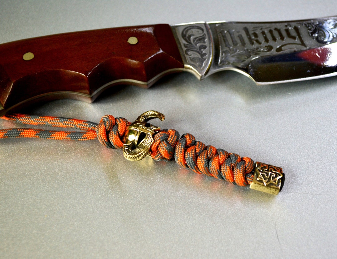Paracord Knife Lanyard, Keychain With Viking, Stand With Ukraine