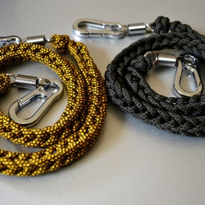 Paracord wallet/key chain with steel carabines, unique gift for men, biker's chain, Lanyard, keyring, stainless steel carabiner