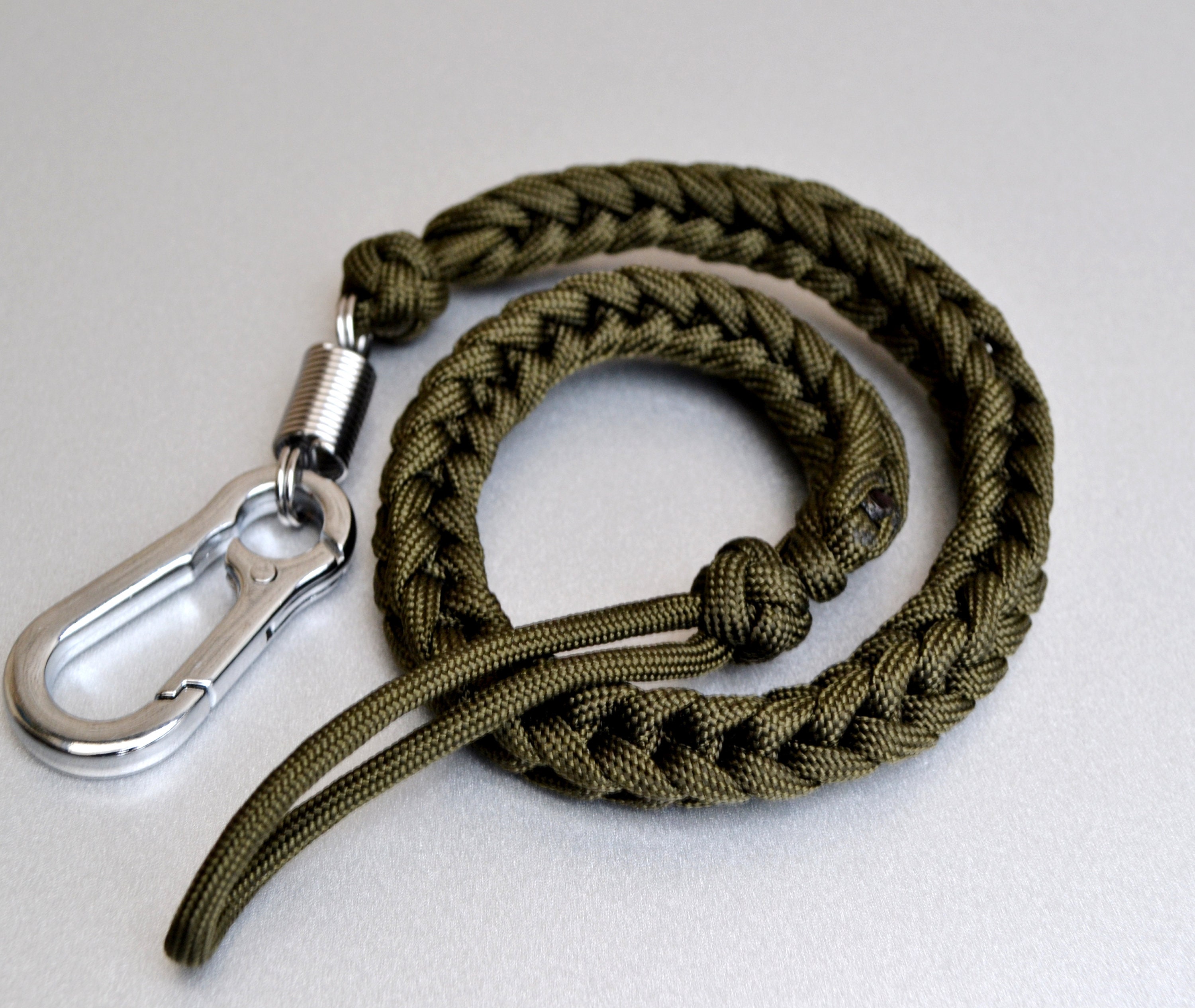 Wallet Paracord Chain/lanyard Brown Wallet Chain With Etsy Canada